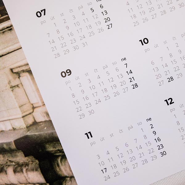 Roční nástěnný fotokalendář 2026