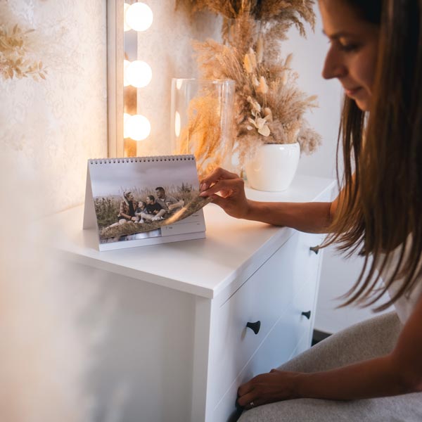 Stolní týdenní fotokalendář 2026